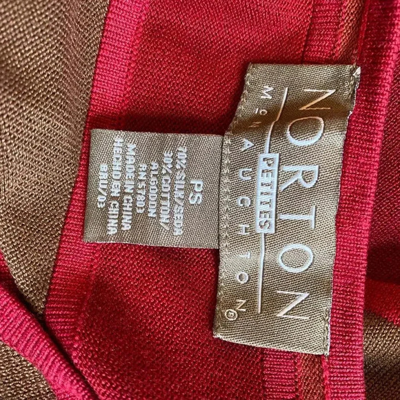 Norton McNaughton Silk blend  Knit Multicolor Tank top women size PS - Picture 4 of 4